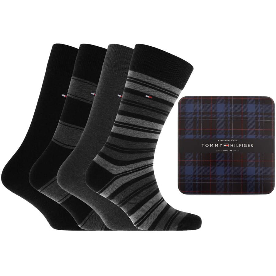 Alternative Image for ProductTommy Hilfiger Four Pack Socks Black1
